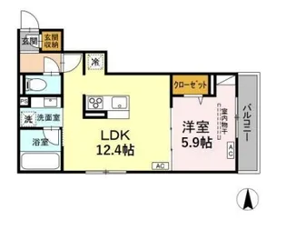 PRECIOUS深大寺東町【202号室】の間取り