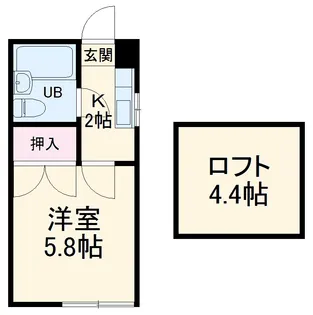 サニーサイド三田南B【1階】の間取り