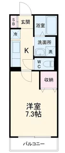 パレットサンク公津の杜B棟【1階】の間取り