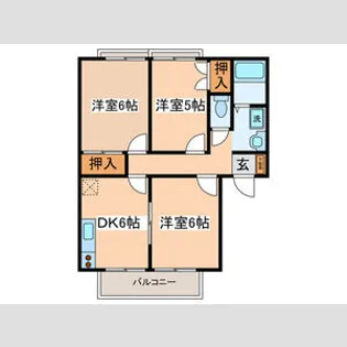 ロイヤル石川A【103号室】の間取り
