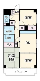 メゾンデフォンティヌ【1階】の間取り