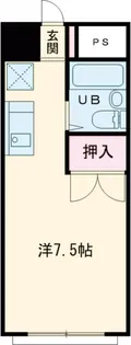 エステートピア高野【102号室】の間取り