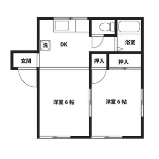 リシェス南栗原【1階】の間取り