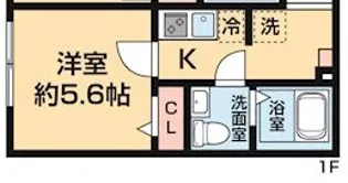 カーム・ヒル舟渡 【1階】の間取り