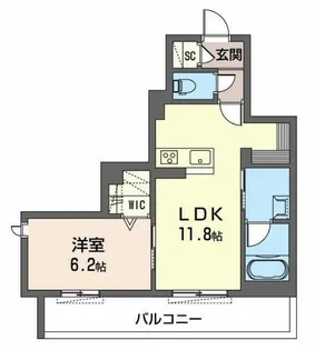 シャーメゾン志木【306号室】の間取り