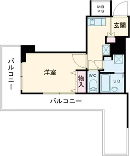 プラウドタワー武蔵小金井【4階】の間取り