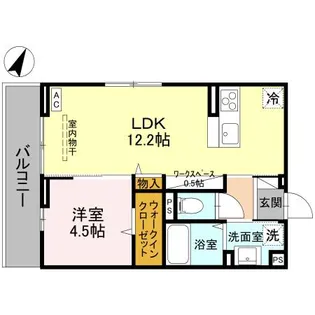 アザレアC【305号室】の間取り