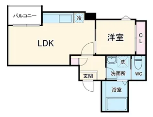 REGALEST高道【201号室】の間取り