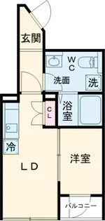 ルクレ目白西坂【1階】の間取り