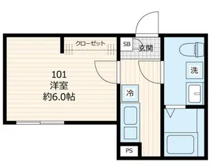 リオグレイス鴻巣【101号室】の間取り
