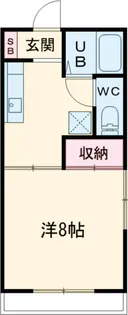 ロイヤル大嶋B【107号室】の間取り