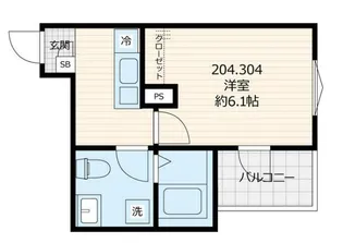 リオグレイス鴻巣【204号室】の間取り