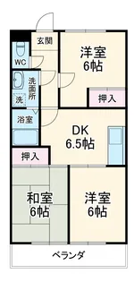 レジデンス旭【4階】の間取り