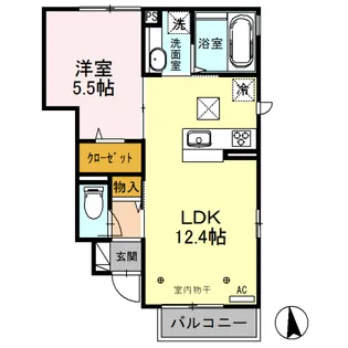 プランドール【1階】の間取り