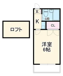ハピネス社が丘【202号室】の間取り