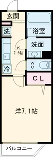 目黒区中央町YKマンション【2階】の間取り