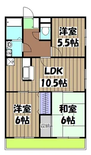 ルミエール円山【101号室】の間取り