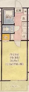 マ・フィーユ六角【104号室】の間取り