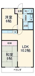 アベニュー弐番館【1階】の間取り