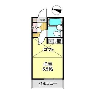 スカイピア高砂2B【201号室】の間取り