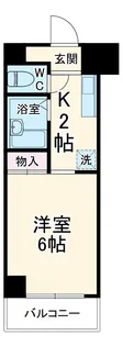 フローレス中原Ⅲ【4階】の間取り