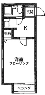 ジュネパレス千葉第32【3階】の間取り