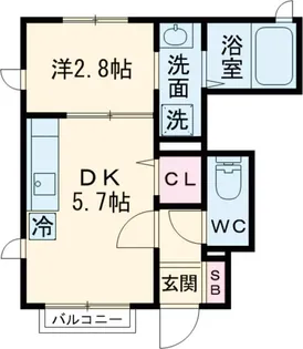 バーズヒル【0101号室】の間取り