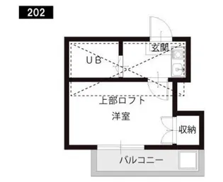 アートパレスNO3【202号室】の間取り