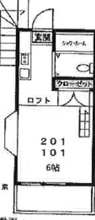 メゾンセピア【201号室】の間取り