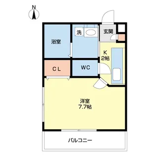 シー・ハイル【305号室】の間取り