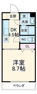 ヴァンクラージュ【206号室】の間取り