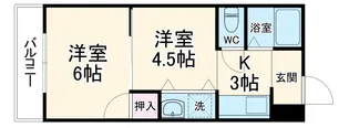 オクトピア御池【5階】の間取り