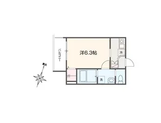 MELLAS田無【1階】の間取り