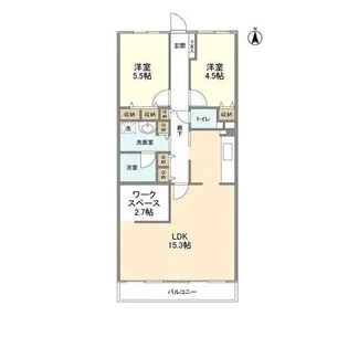 エスポワール松風台Ⅲ番館【2階】の間取り