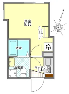 (仮称)光が丘AP【302号室】の間取り