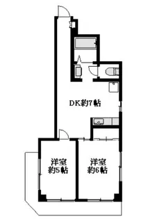 柿生ヌマタビル【2階】の間取り