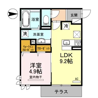 ノース グレーシアA棟【1階】の間取り