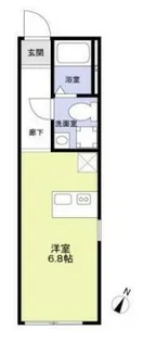 URBAN NEST 杉並【1B号室】の間取り