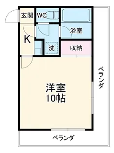 切替ビル【306号室】の間取り