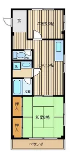 辰巳レジデンス【2階】の間取り
