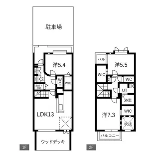 ブロード1【102号室】の間取り
