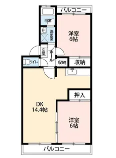 ロイヤルグリーン八千代 4号棟【1階】の間取り