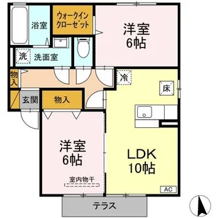リビングタウンみどりの L【1階】の間取り