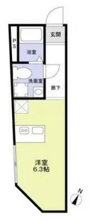 URBAN NEST 杉並【2A号室】の間取り