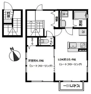 ボヌール新横浜【Aー202号室】の間取り
