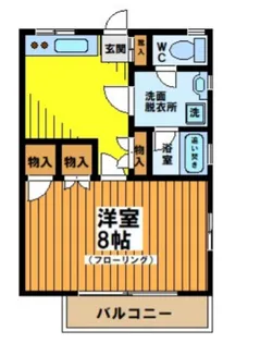 シャトル浜田山Ⅱ【201号室】の間取り