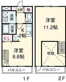 マンション菜の花5【1D号室】の間取り