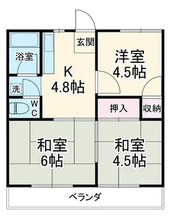 井上ハイツB【102号室】の間取り