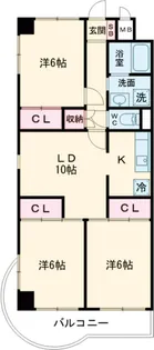 グリーンパーク北葛西【2階】の間取り