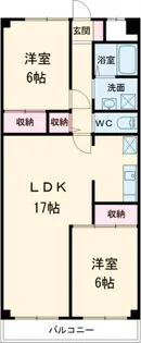 グリーンパーク北葛西【3階】の間取り